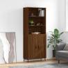 Highboard Brown Oak 69.5x34x180 cm Engineered Wood Colour brown oak Quantity in Package 1 Model 2 doors 