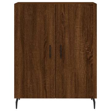 Stylish Highboard Brown Oak - 69.5x34x180 cm | HipoMarket