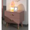 Vipack Nightstand Billy 2-Drawer in Terra Pink - Stylish Kids Room