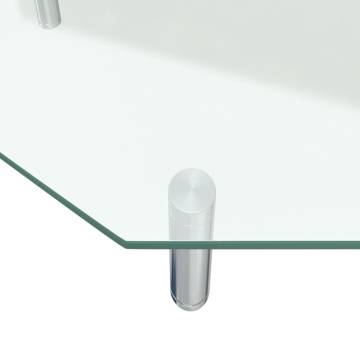 Monitor Stand 45x26x8.6 cm - Transparent Glass - Hipomarket