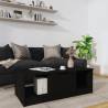 Coffee Table Black 102x50x36 cm Engineered Wood Colour black Quantity in Package 1 