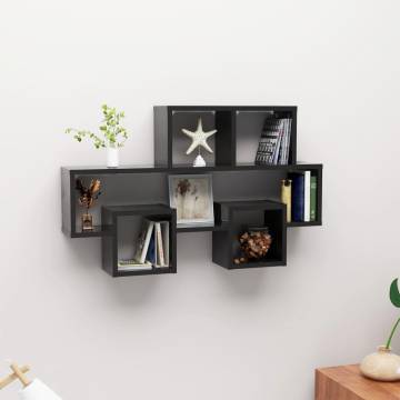 Car-shaped Wall Shelf - High Gloss Black | HipoMarket UK