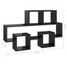 Car-shaped Wall Shelf - High Gloss Black | HipoMarket UK