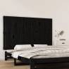 Wall Headboard Black 147x3x90 cm Solid Wood Pine Colour black Size 147 x 90 cm Quantity in Package 1 