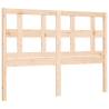 Solid Wood Bed Frame with Headboard 140x190 cm | HipoMarket