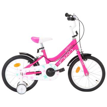 Kids Bike 16 inch Black and Pink - Stylish & Sturdy