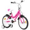 Kids Bike 16 inch Black and Pink - Stylish & Sturdy