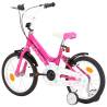 Kids Bike 16 inch Black and Pink - Stylish & Sturdy