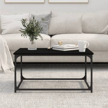 Elegant Black Coffee Table | 80x50x40 cm | Hipomarket UK