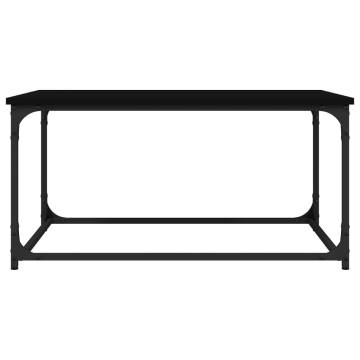 Elegant Black Coffee Table | 80x50x40 cm | Hipomarket UK