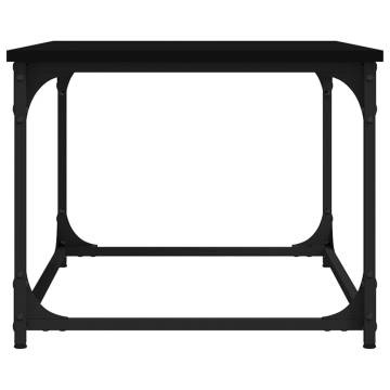 Elegant Black Coffee Table | 80x50x40 cm | Hipomarket UK