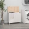 Laundry Box White 88.5x44x76 cm Solid Wood Pine Colour white Size 88.5 x 44 x 76 cm Quantity in Package 1 