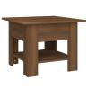 Stylish Brown Oak Coffee Table 55x55 cm - Hipomarket