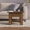 Stylish Brown Oak Coffee Table 55x55 cm - Hipomarket