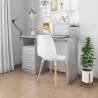 Desk with Drawers Concrete Grey 110x50x76 cm Engineered Wood Colour concrete grey 