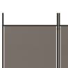 4-Panel Anthracite Room Divider - 200x180 cm Fabric