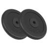 Weight Plates 2 pcs 2x20 kg Cast Iron - High Quality Strength Training