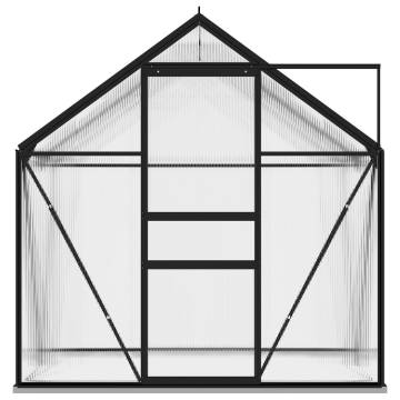 Greenhouse Anthracite Aluminium 2.47 m² - Ideal for Hobby Gardening