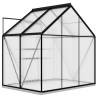 Greenhouse Anthracite Aluminium 2.47 m² - Ideal for Hobby Gardening