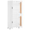 Stylish Highboard White 69.5x34x180 cm - Hipomarket