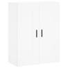 Stylish Highboard White 69.5x34x180 cm - Hipomarket