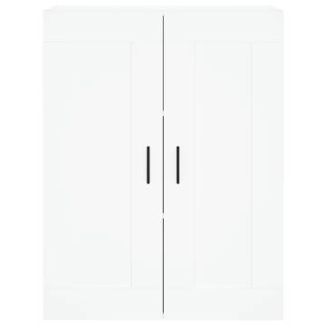 Stylish Highboard White 69.5x34x180 cm - Hipomarket