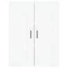 Stylish Highboard White 69.5x34x180 cm - Hipomarket