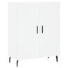 Stylish Highboard White 69.5x34x180 cm - Hipomarket