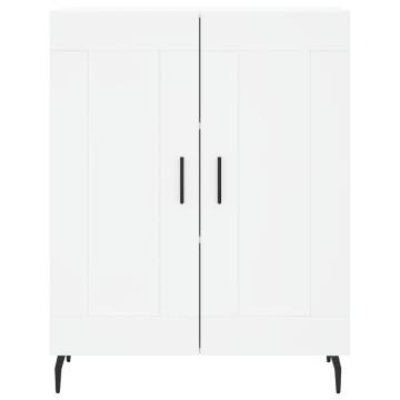 Stylish Highboard White 69.5x34x180 cm - Hipomarket