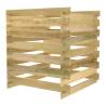 Slatted Garden Composter 90x90 cm - Durable Pinewood