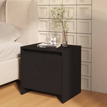 Elegant Black Bedside Cabinets Set - 2 pcs - HipoMarket