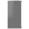 Stylish Wall Cube Shelf Set - High Gloss Grey | Hipo Market