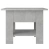 Stylish Concrete Grey Coffee Table | 55x55x42 cm - HipoMarket