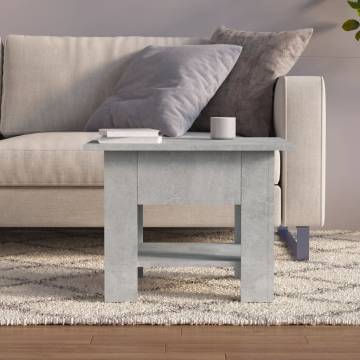 Stylish Concrete Grey Coffee Table | 55x55x42 cm - HipoMarket