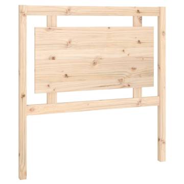 Rustic Solid Pine Wood Bed Headboard - 95.5x4x100 cm