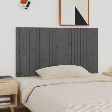 Elegant Grey Wall Headboard - Solid Pine Wood | HipoMarket UK