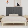 Elegant Grey Wall Headboard - Solid Pine Wood | HipoMarket UK