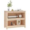 Book Cabinet 80x35x68 cm – Solid Pine Wood Storage Solution