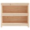 Book Cabinet 80x35x68 cm – Solid Pine Wood Storage Solution