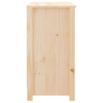 Book Cabinet 80x35x68 cm – Solid Pine Wood Storage Solution