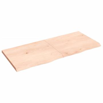 Untreated Solid Wood Oak Tabletop - 140x60 cm | Hipomarket