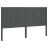 Grey Bed Headboard - Solid Pine Wood | Hipomarket UK