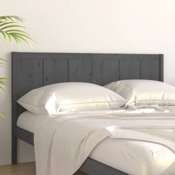 Grey Bed Headboard - Solid Pine Wood | Hipomarket UK