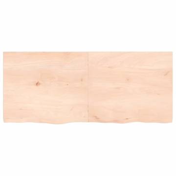 Untreated Solid Wood Oak Tabletop - 140x60 cm | Hipomarket