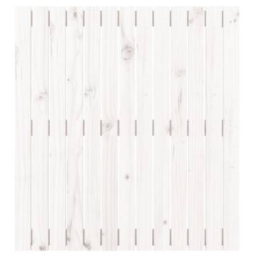 Elegant White Wall Headboard - Solid Pine Wood (82.5x90 cm)