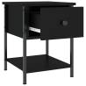 Elegant Black Bedside Table | 34x35.5x45 cm | Hipomarket