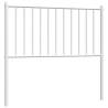 Stylish White Metal Headboard 90 cm - Sturdy & Supportive