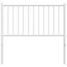 Stylish White Metal Headboard 90 cm - Sturdy & Supportive