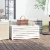 Garden Box White 101x50.5 cm - Solid Pine Storage Solution