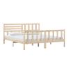 Super King Size Bed Frame 180x200 cm - Solid Wood Design